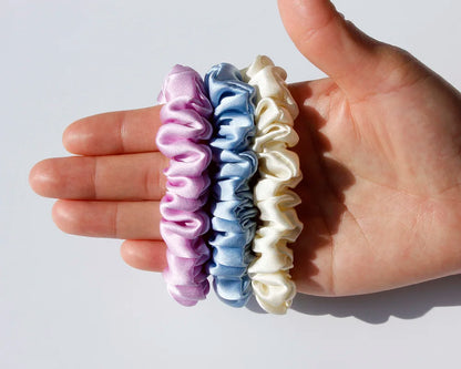 100% Pure Mulberry Silk Scrunchies