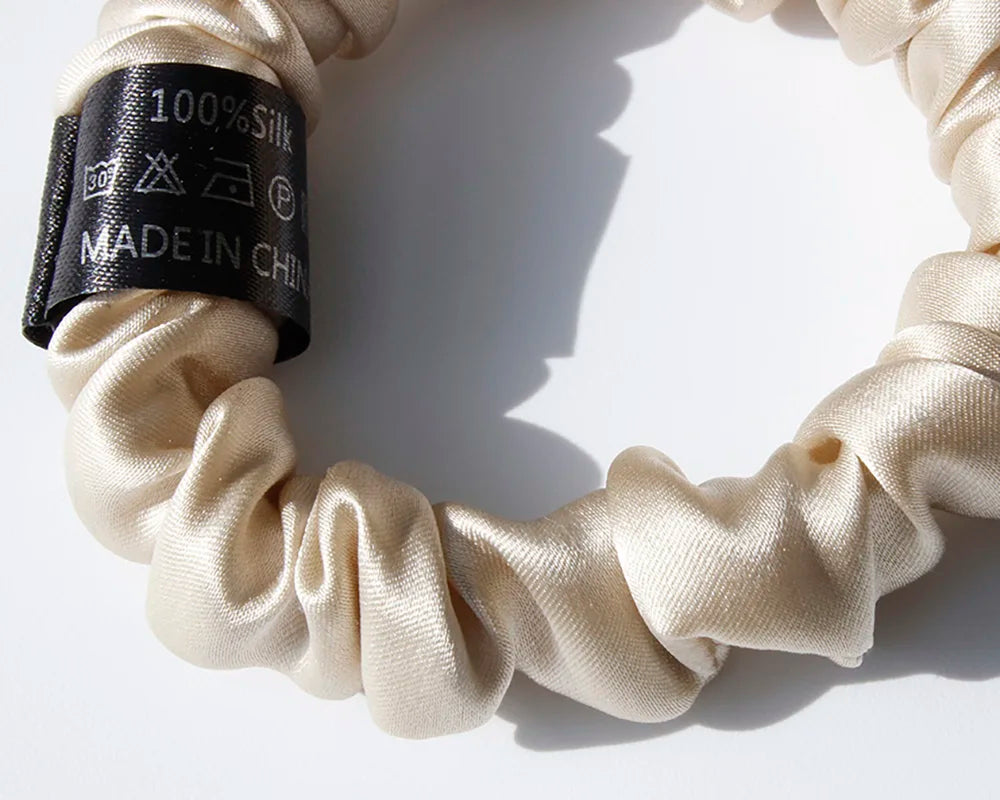 100% Pure Mulberry Silk Scrunchies
