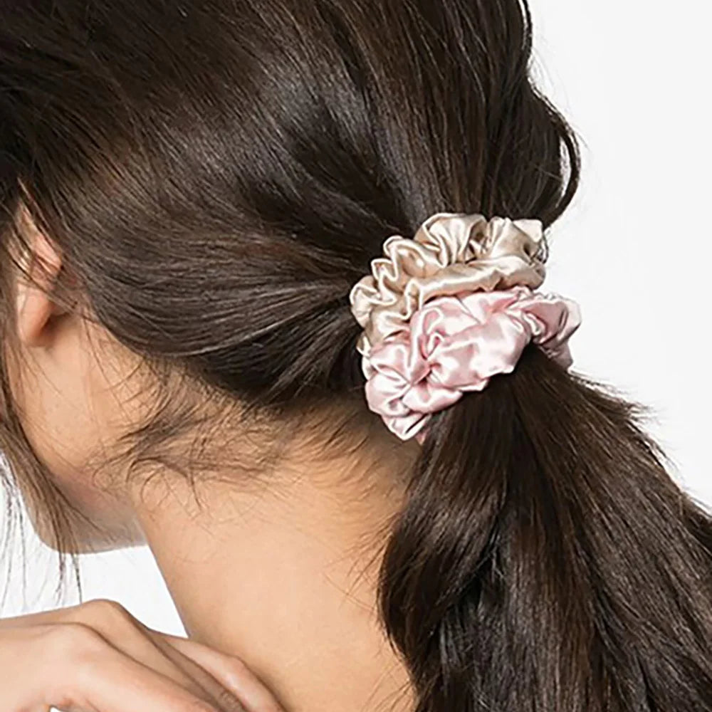 100% Pure Mulberry Silk Scrunchies