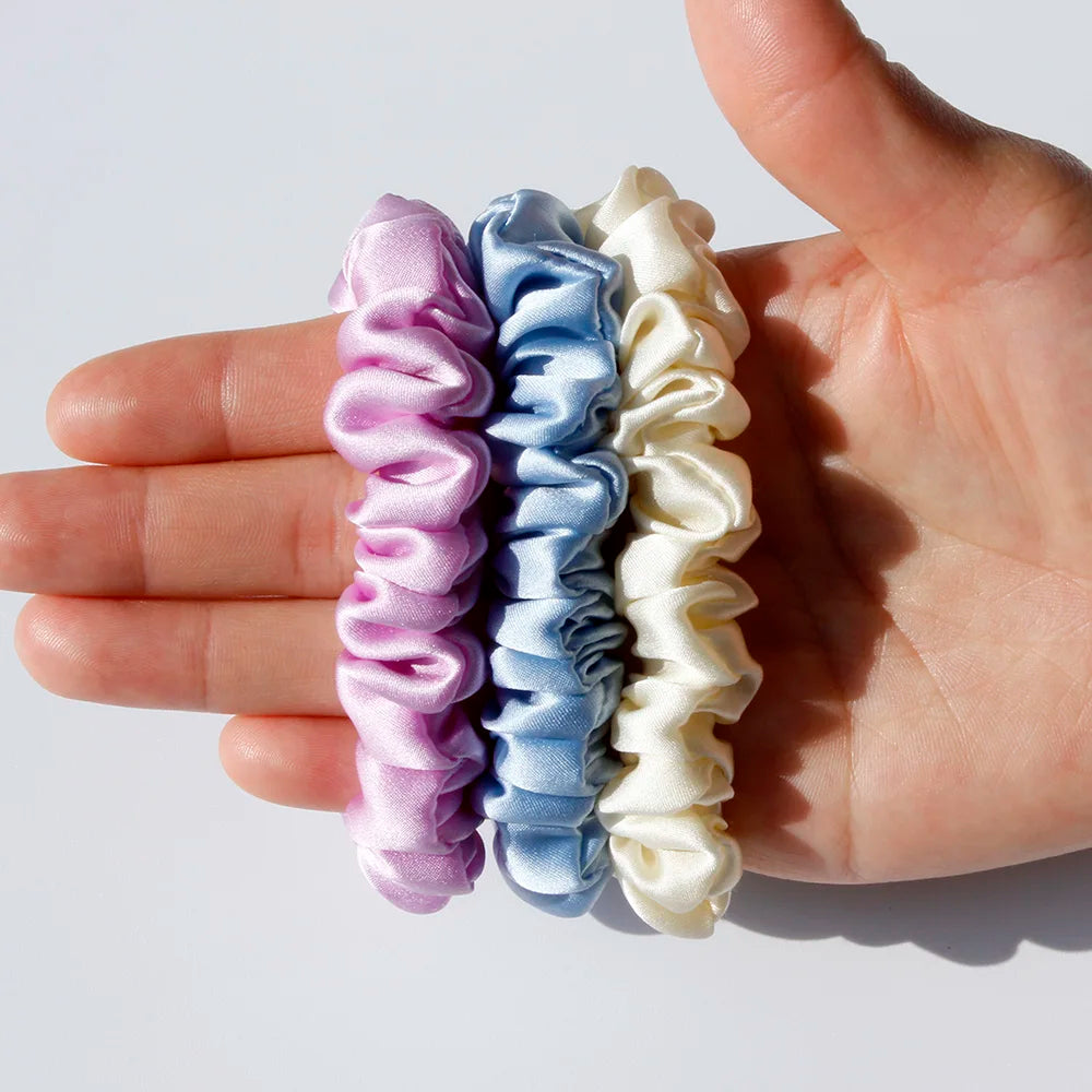 100% Pure Mulberry Silk Scrunchies